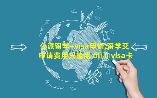 公派留学+visa申请,留学交申请费用只能用 🐡 visa卡 🦆 吗